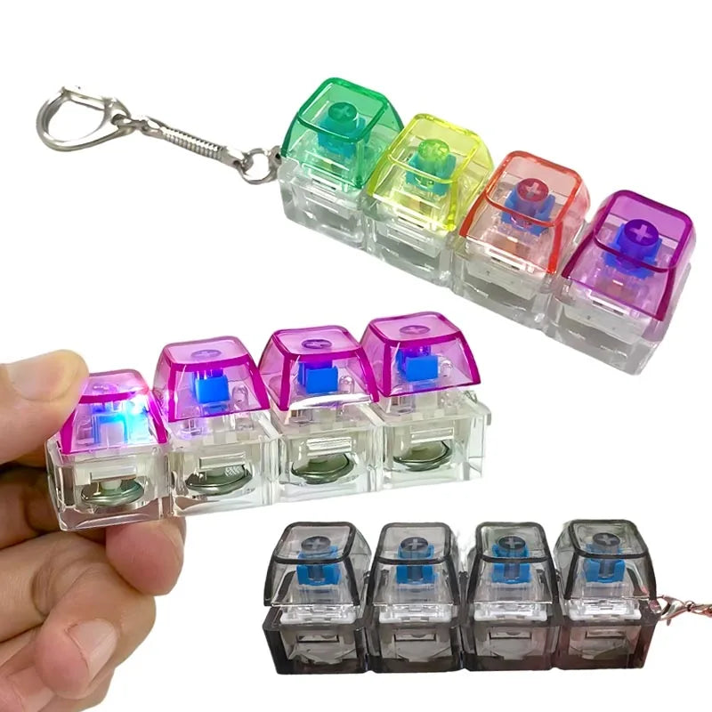 The Clicky-Key Keychain | Mechanical Switch ASMR Fidget