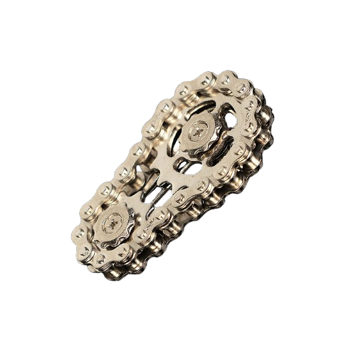 The Kinetic Gear-Link | Industrial Metal Fidget & Focus Anchor