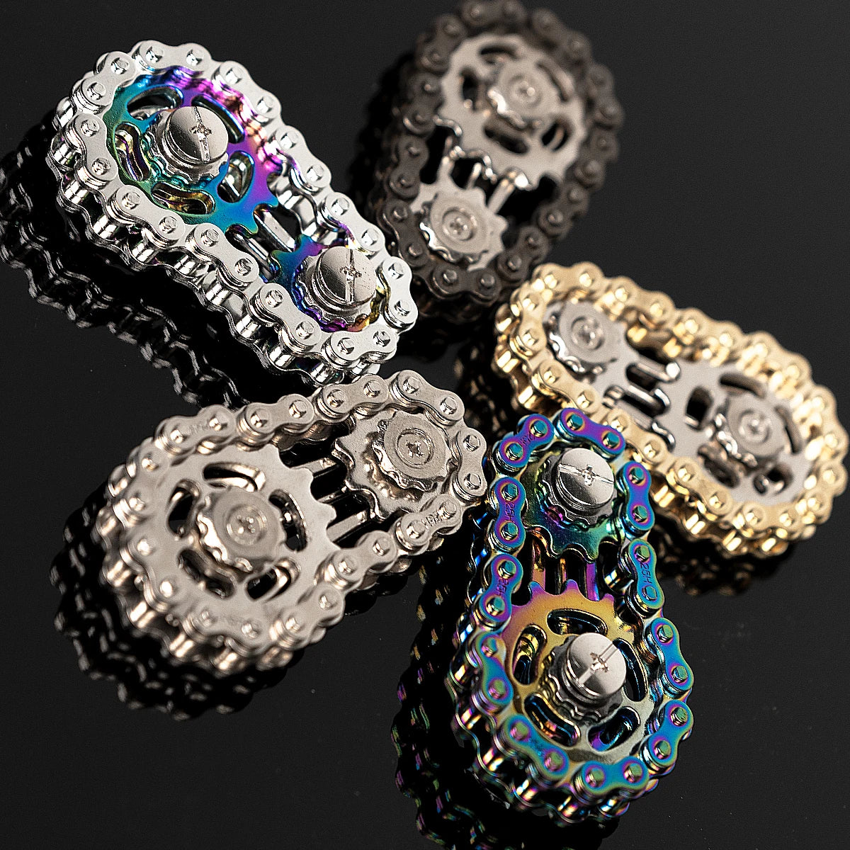The Kinetic Gear-Link | Industrial Metal Fidget & Focus Anchor