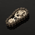The Kinetic Gear-Link | Industrial Metal Fidget & Focus Anchor